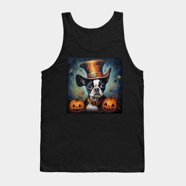 Boston terrier Halloween Tank Top by NatashaCuteShop